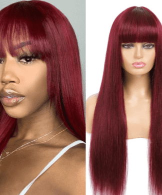 burgundy wig with bangs-straight long(1)