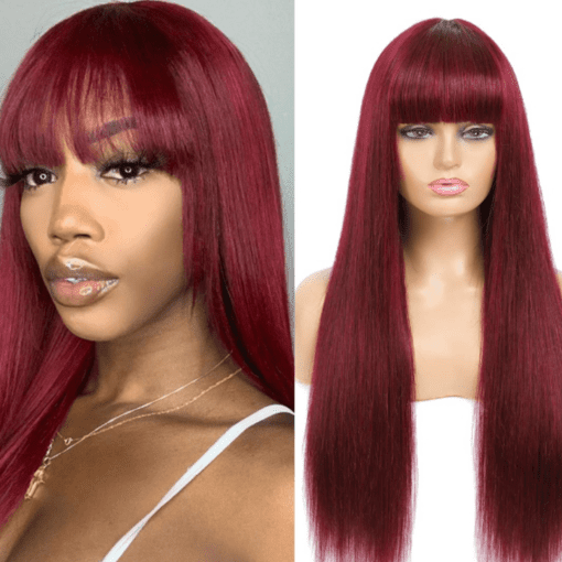 burgundy wig with bangs straight long1