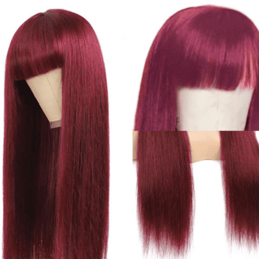 burgundy wig with bangs-straight long(3)