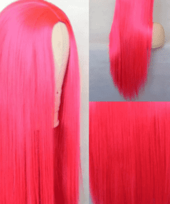 cheap pink wig straight long2
