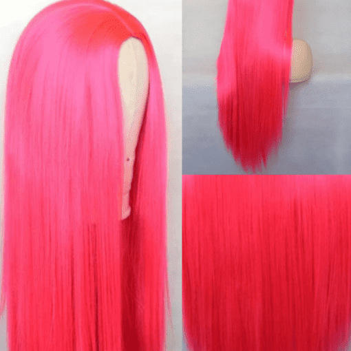 cheap pink wig-straight long(2)