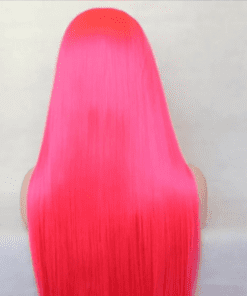 cheap pink wig straight long4