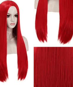 cheap red wig straight long2