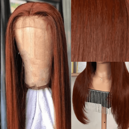 copper colored wig straight long3