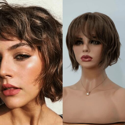 layered french bob-brown straight 1