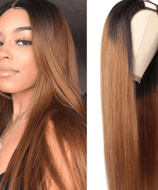 ombre u part wig-straight long(1)