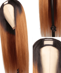 ombre u part wig straight long2
