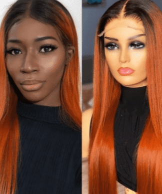 orange ombre wig-straight long(1)