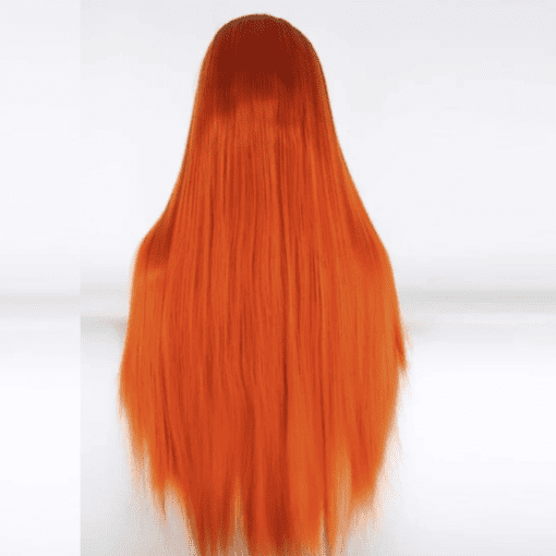 orange ombre wig﻿ straight long(4)