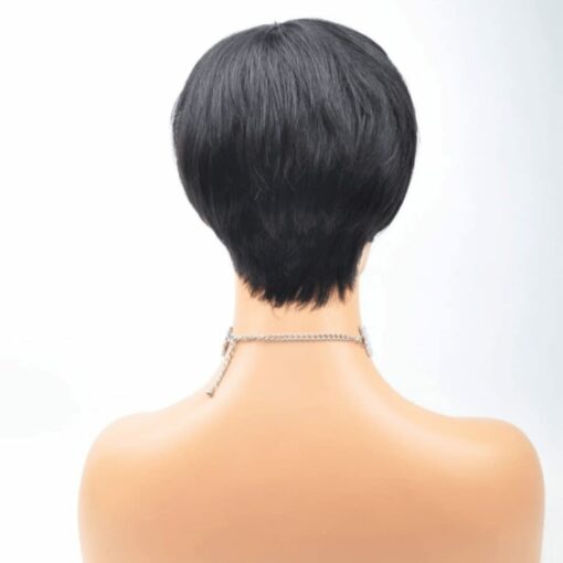 pixie wigs for black women-Bob straight black 2