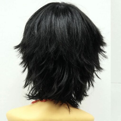 short black cosplay wig4