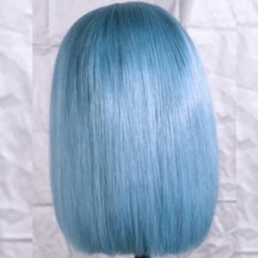 short light blue wig straight 4