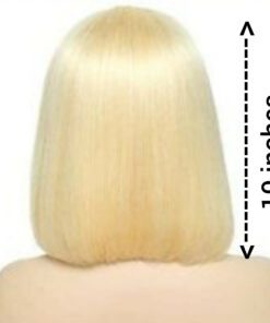 10 inches Bob wig blonde straight4