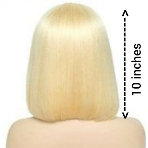 10 inches Bob wig-blonde straight4