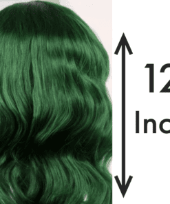 12 inch body wave green wavy medium4
