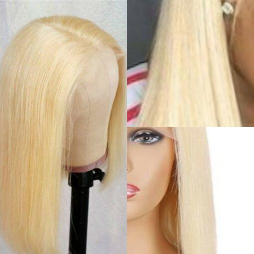 14 inch Bob wig -blonde straight2