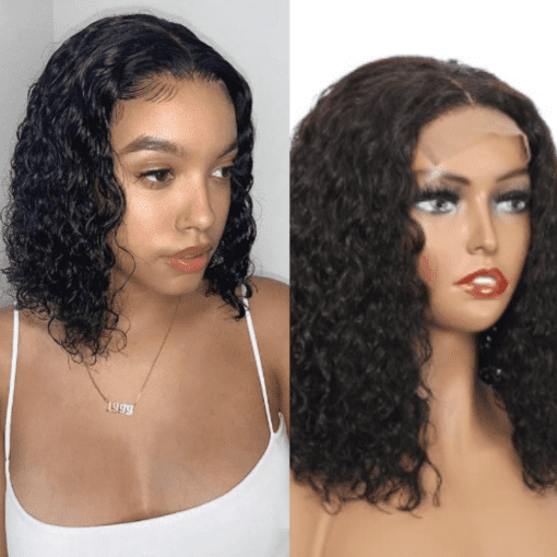 14 inch curly wig - short black(1)