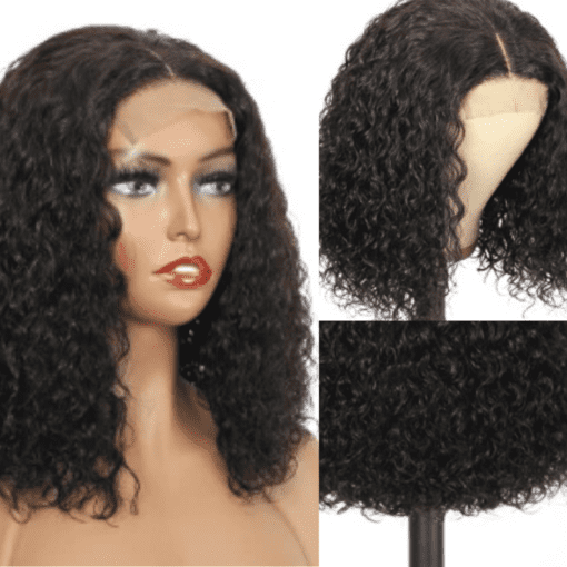 14 inch curly wig - short black(3)