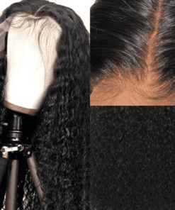 18 inch water wave wig curly medium black2