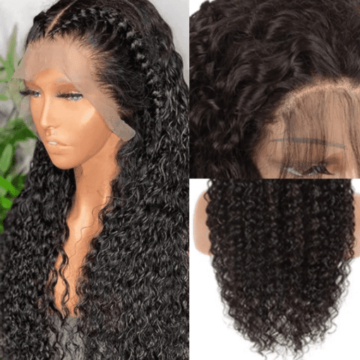 20 inch water wave wig-curly long black(3)