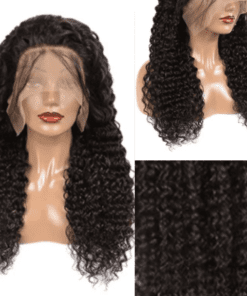 20 inch water wave wig curly long black4