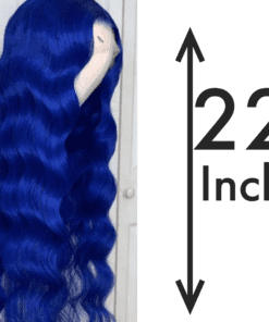 22 inch body wave blue wavy long4