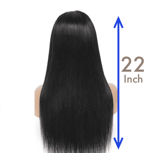 22 inch wig -straight long black(4)