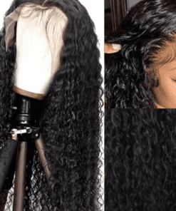 24 inch water wave wig curly long black2