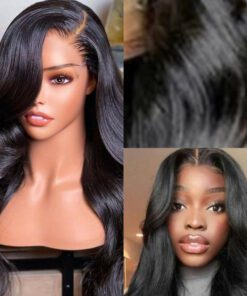 24 inches body waves wig long black wavy2