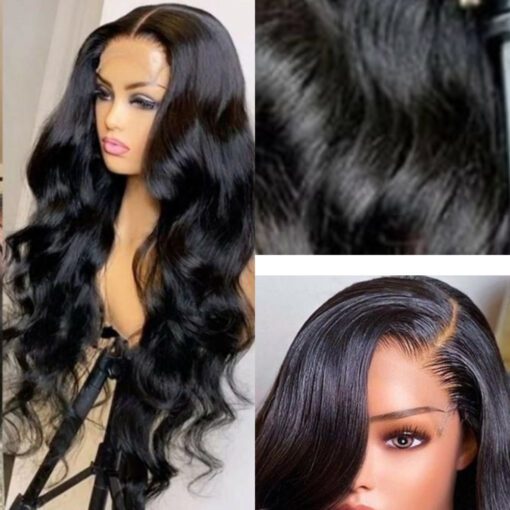 24 inches body waves wig-long black wavy3