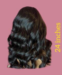 24 inches body waves wig long black wavy4