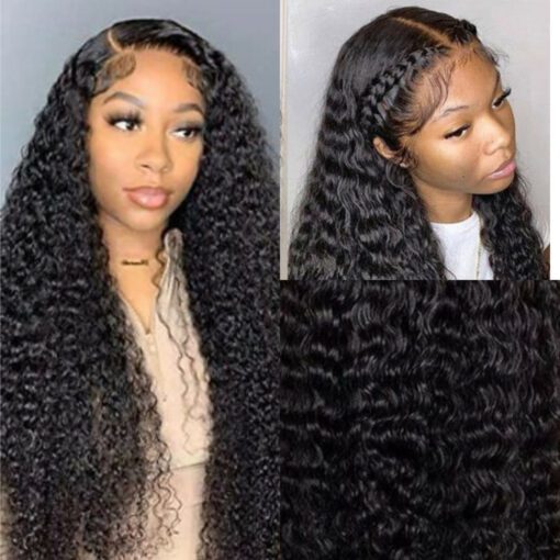 24 inches deep waves wig-black long wavy2