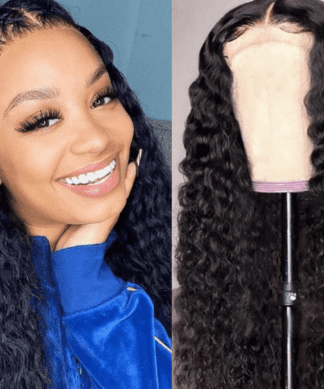 26 inch deep wave wig-long black wavy(1)