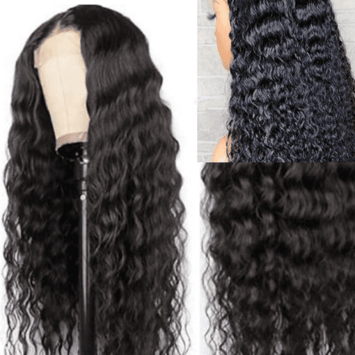 26 inch deep wave wig-long black wavy(2)