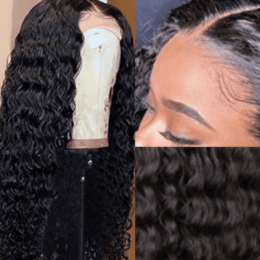 26 inch deep wave wig-long black wavy(3)