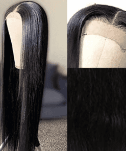 26 inch wig straight long black2