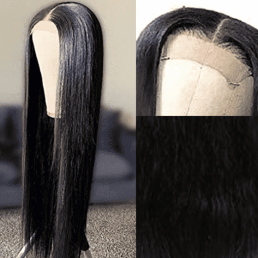 26 inch wig -straight long black(2)