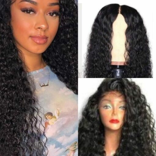 2a curly hair wig-long black2