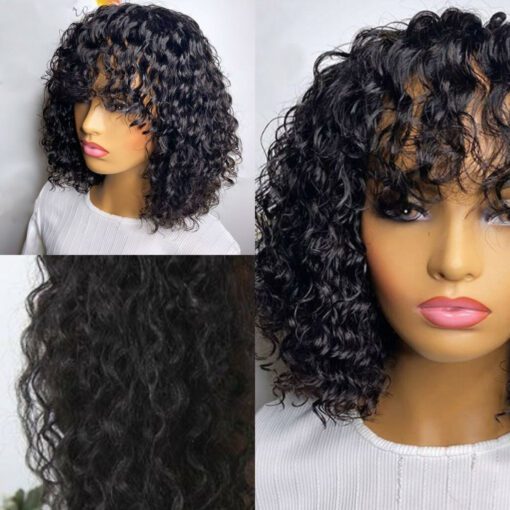 2b curly hair wig-short 2