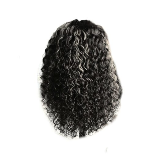 2b curly hair wig short black4