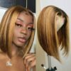 4 27 lace front wigs brown short1