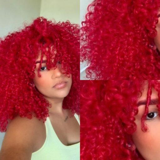 4c hair wig-red curly3