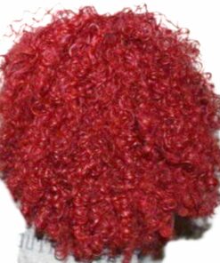 4c hair wig red curly4