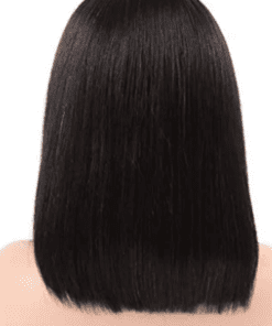4x4 lace wig short black straight4