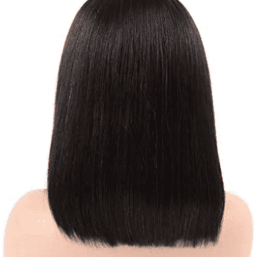 4x4 lace wig short black straight4
