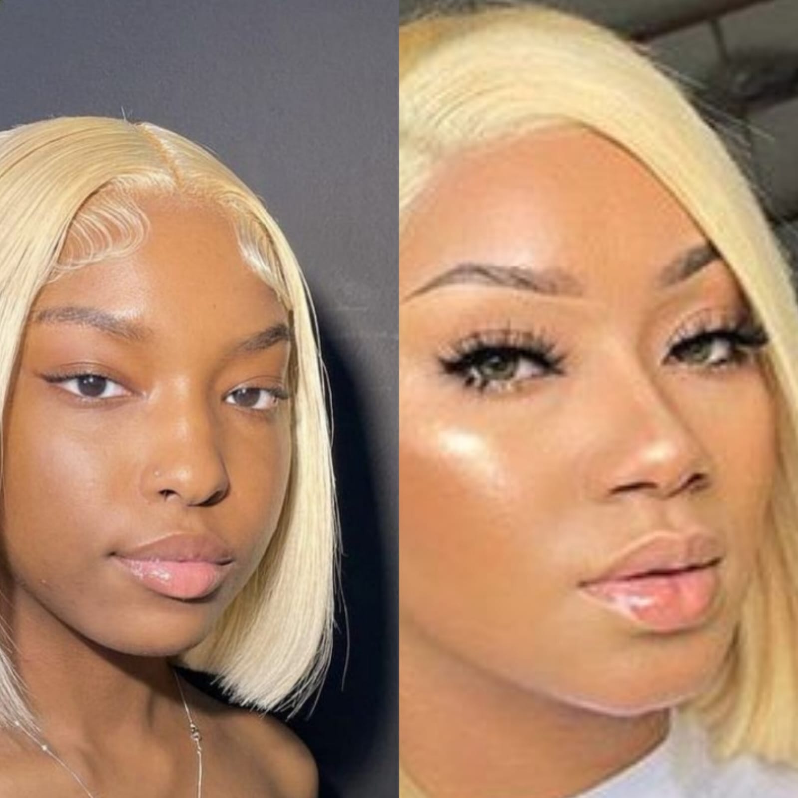90s Bob Wig Blonde Wig Is Made Up Front Lace Line And Trumped From Natural  Hair . | NEXAHAIR