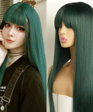 Green cosplay wig 1