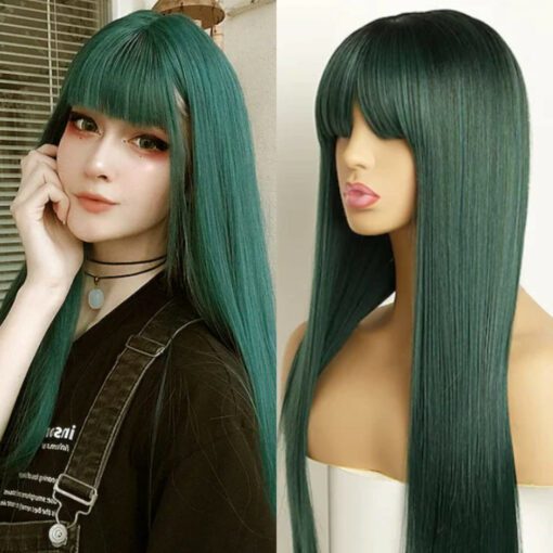 Green cosplay wig 1