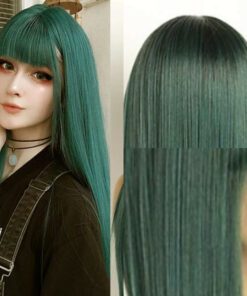 Green cosplay wig2