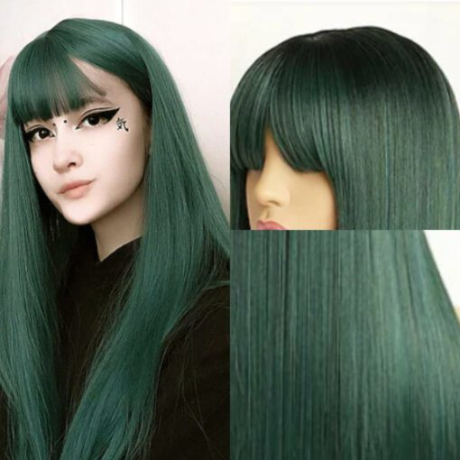 Green cosplay wig3